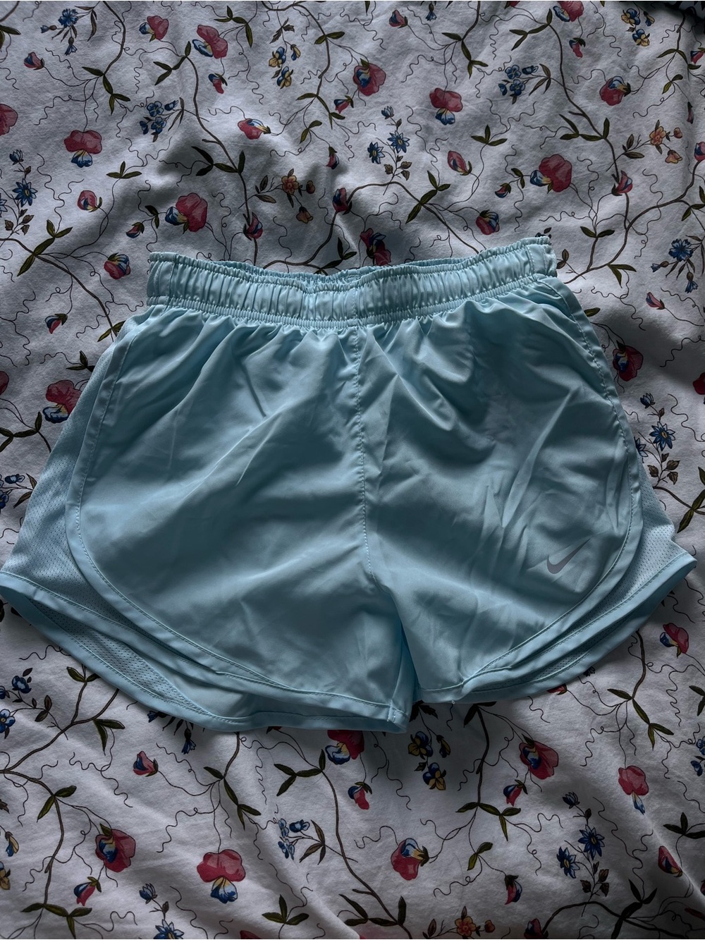 Nike Light Blue Women's Athletic Shorts